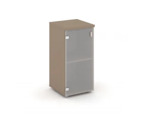 Шкаф низкий узкий левый (1 низкий фасад стекло сатин матовый) 40x42x82,3 Эстетика / Estetica images