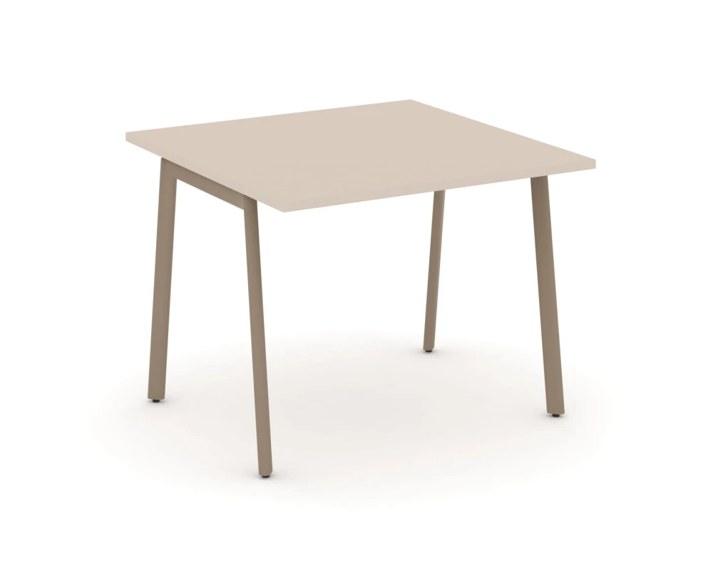 Стол переговорный на плоскоовальной трубе 98x98x75 Эстетика / Estetica