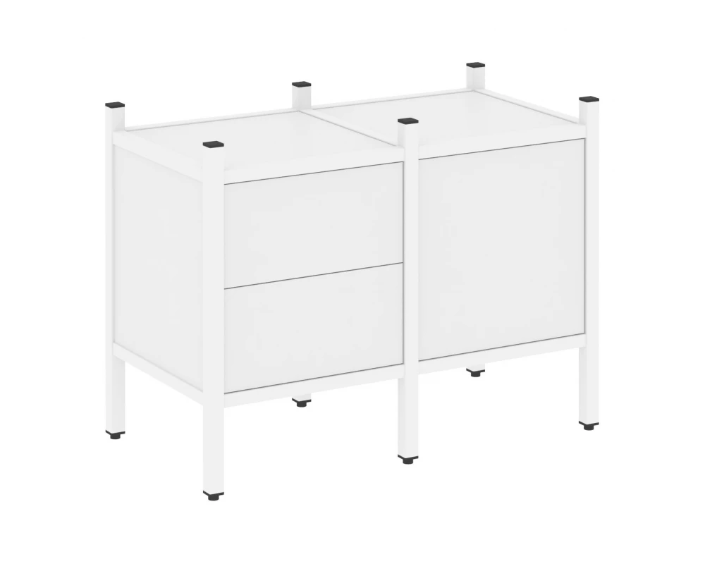 Прямой стеллаж L-01 862x446x636 Лофт / Loft