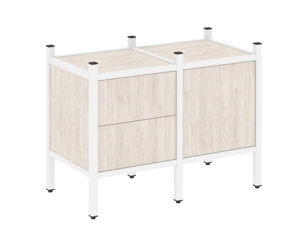 Прямой стеллаж L-01 862x446x636 Лофт / Loft