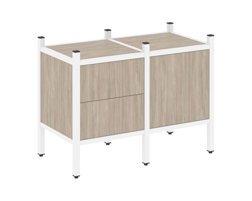 Прямой стеллаж L-01 862x446x636 Лофт / Loft