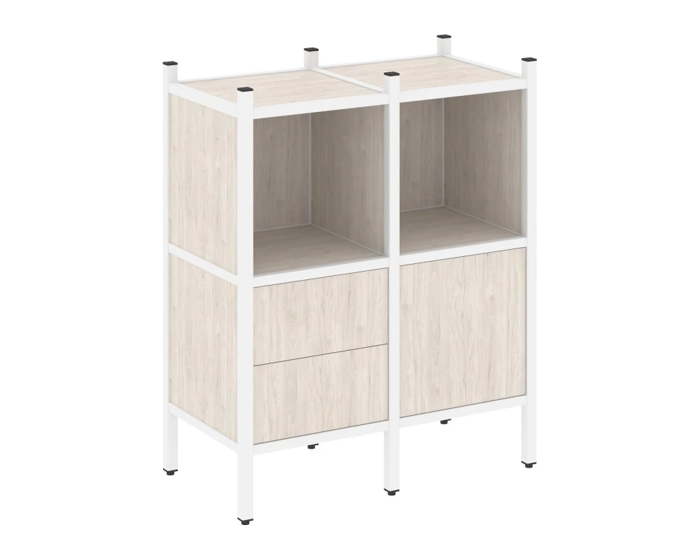 Прямой стеллаж L-02 862x446x1047 Лофт / Loft