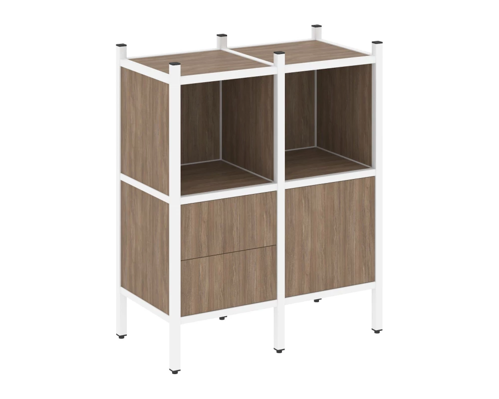 Прямой стеллаж L-02 862x446x1047 Лофт / Loft