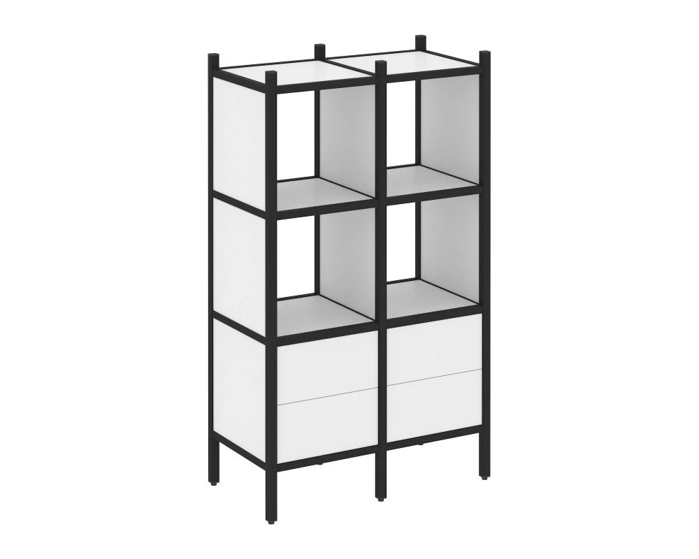 Прямой стеллаж L-03 862x446x1458 Лофт / Loft