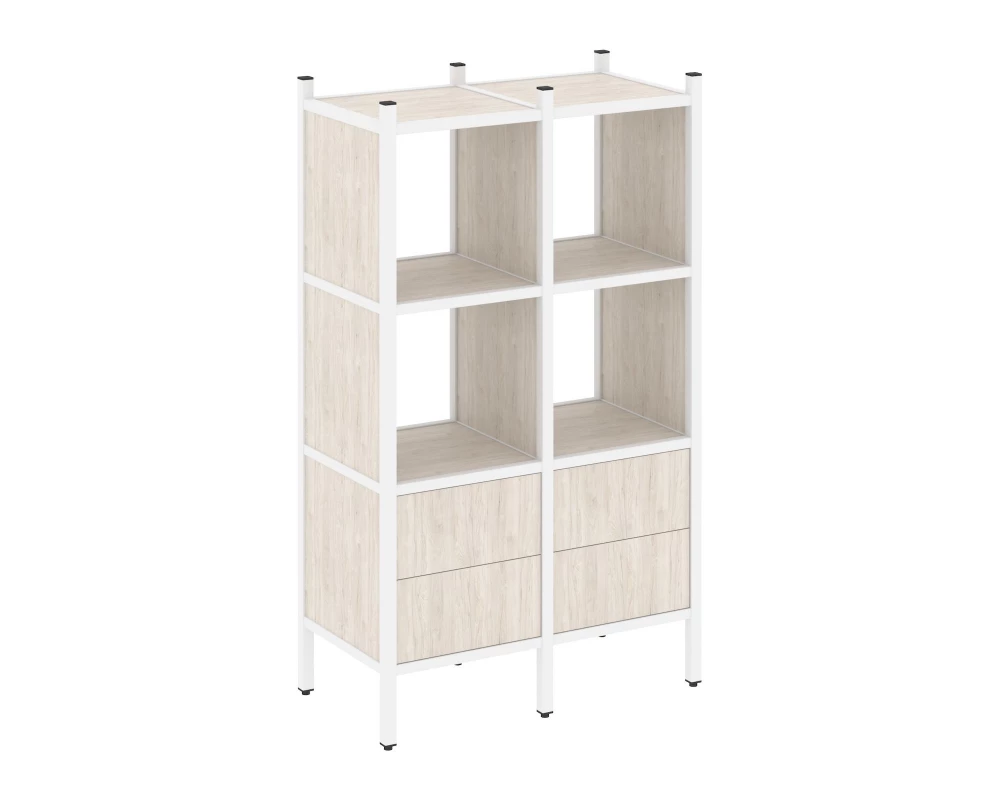 Прямой стеллаж L-03 862x446x1458 Лофт / Loft