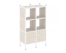 Прямой стеллаж L-03 862x446x1458 Лофт / Loft images