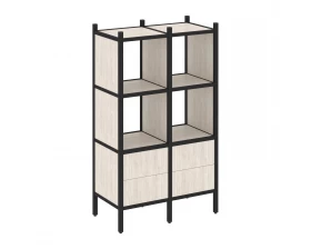 Прямой стеллаж L-03 862x446x1458 Лофт / Loft images