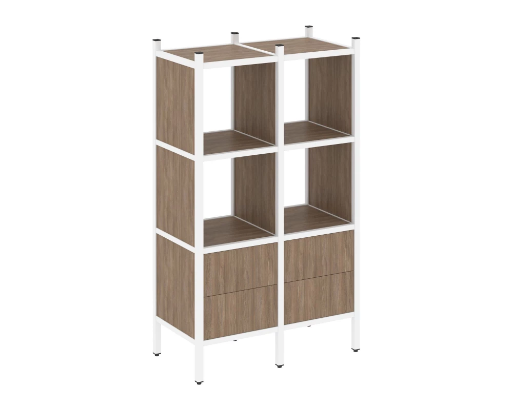 Прямой стеллаж L-03 862x446x1458 Лофт / Loft