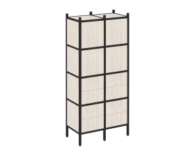 Прямой стеллаж L-04 862x446x1869 Лофт / Loft images