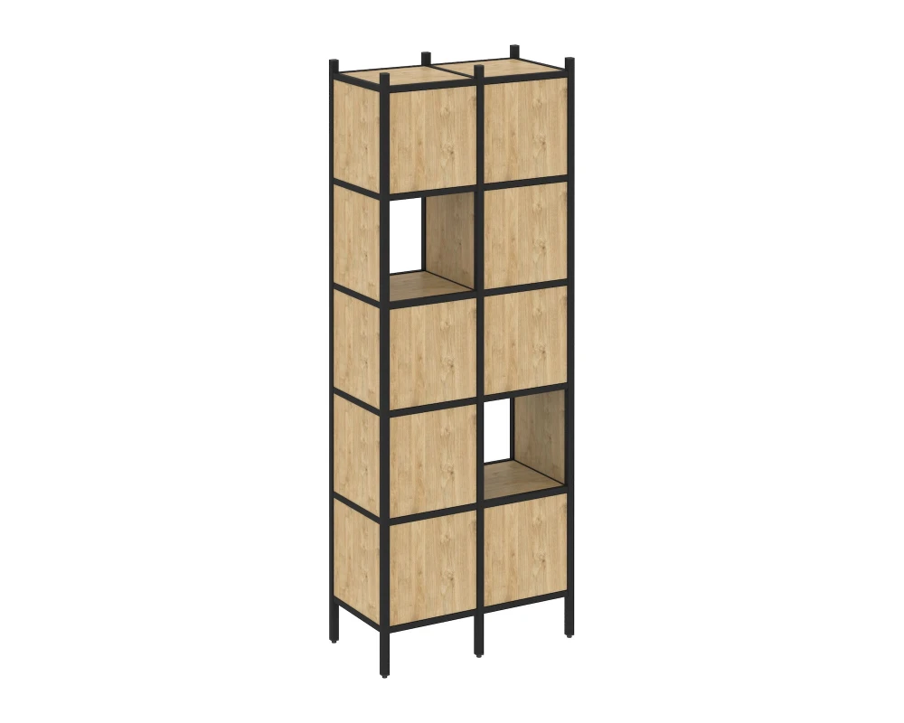 Прямой стеллаж L-05 862x446x1869 Лофт / Loft