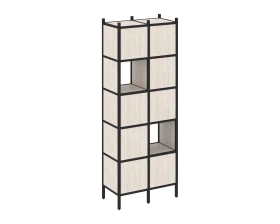 Прямой стеллаж L-05 862x446x1869 Лофт / Loft images