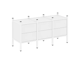 Прямой стеллаж L-06 1278x446x636 Лофт / Loft images