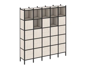 Прямой стеллаж L-10 2110x446x2280 Лофт / Loft images