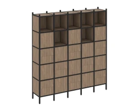 Прямой стеллаж L-10 2110x446x2280 Лофт / Loft images