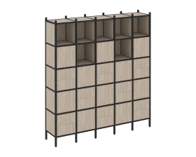 Прямой стеллаж L-10 2110x446x2280 Лофт / Loft images