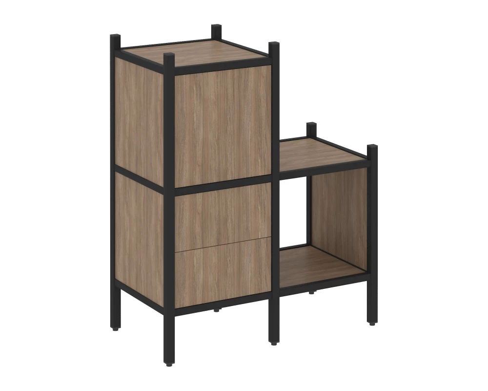 Прямой стеллаж L-11 862x446x1047 Лофт / Loft