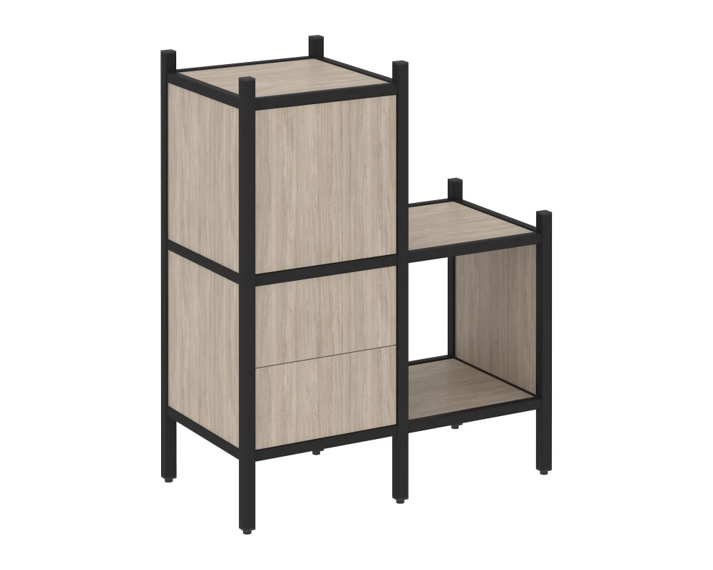 Прямой стеллаж L-11 862x446x1047 Лофт / Loft
