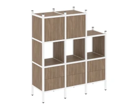 Прямой стеллаж L-15 1278x446x1458 Лофт / Loft images