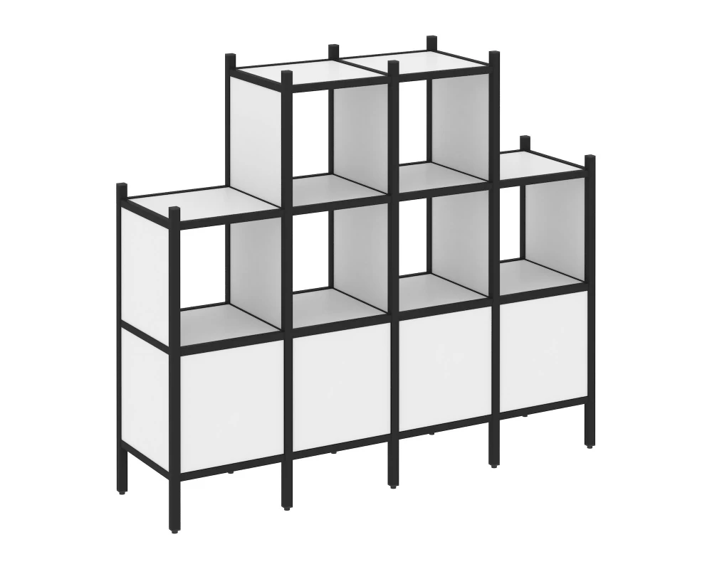 Прямой стеллаж L-16 1694x446x1458 Лофт / Loft