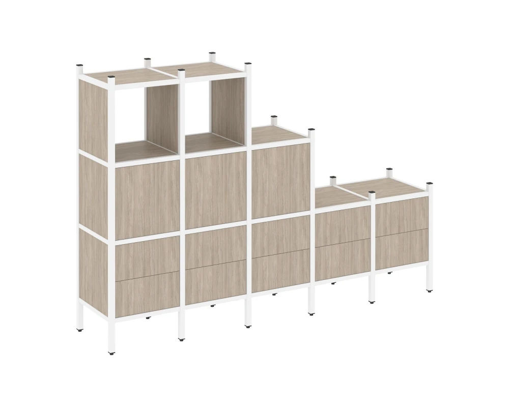 Прямой стеллаж L-19 2110x446x1458 Лофт / Loft