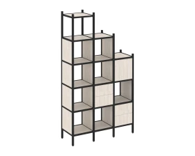 Прямой стеллаж L-21 1278x446x2280 Лофт / Loft images