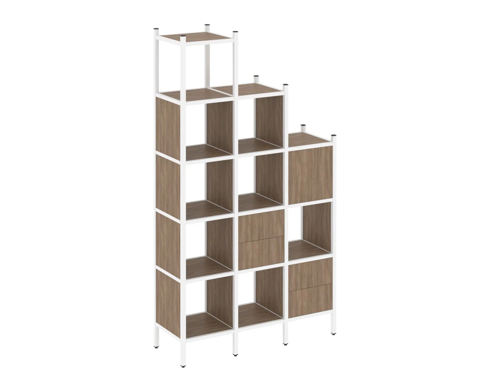 Прямой стеллаж L-21 1278x446x2280 Лофт / Loft