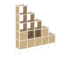 Прямой стеллаж L-23 2110x446x2280 Лофт / Loft images