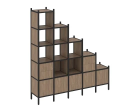 Прямой стеллаж L-23 2110x446x2280 Лофт / Loft images