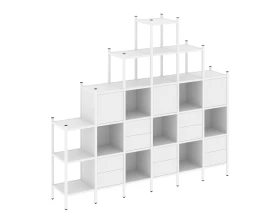 Прямой стеллаж L-24 2526x446x2280 Лофт / Loft images