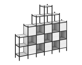 Прямой стеллаж L-24 2526x446x2280 Лофт / Loft images