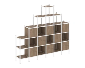 Прямой стеллаж L-24 2526x446x2280 Лофт / Loft images