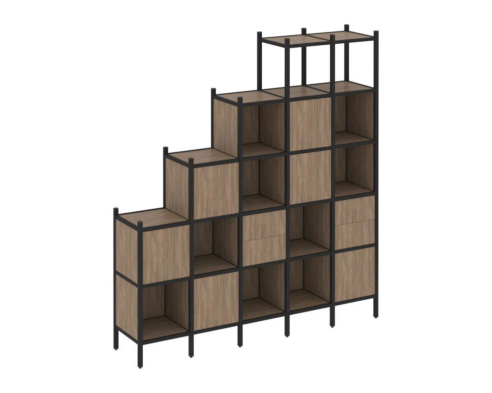 Прямой стеллаж L-25 2110x446x2280 Лофт / Loft