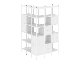Угловой внешний стеллаж наборный L-53 1278x1278x2280 Лофт / Loft images