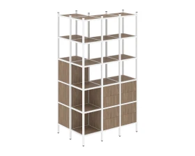 Угловой внешний стеллаж наборный L-54 862x1278x2280 Лофт / Loft images