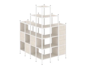 Угловой внешний стеллаж наборный L-56 1694x1278x2280 Лофт / Loft images