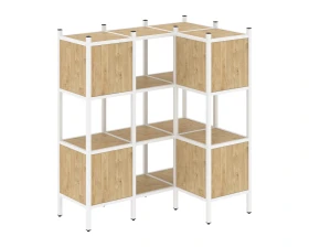 Угловой внутренний стеллаж L-29 1278x862x1458 Лофт / Loft images