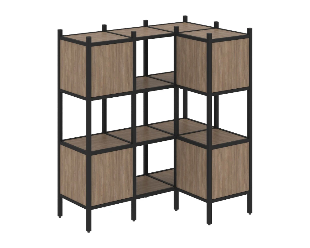 Угловой внутренний стеллаж L-29 1278x862x1458 Лофт / Loft