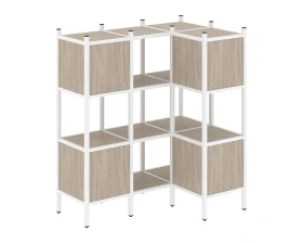 Угловой внутренний стеллаж L-29 1278x862x1458 Лофт / Loft images