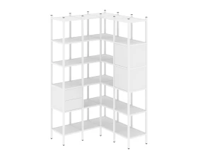 Угловой внутренний стеллаж L-34 1278x1278x2280 Лофт / Loft images