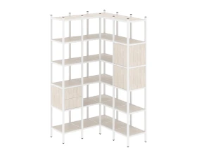 Угловой внутренний стеллаж L-34 1278x1278x2280 Лофт / Loft images