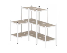 Угловой внутренний стеллаж L-37 862x1278x1047 Лофт / Loft images