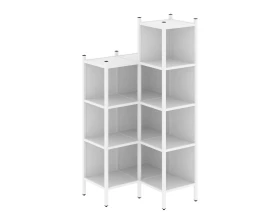 Угловой внутренний стеллаж L-38 862x862x1869 Лофт / Loft images