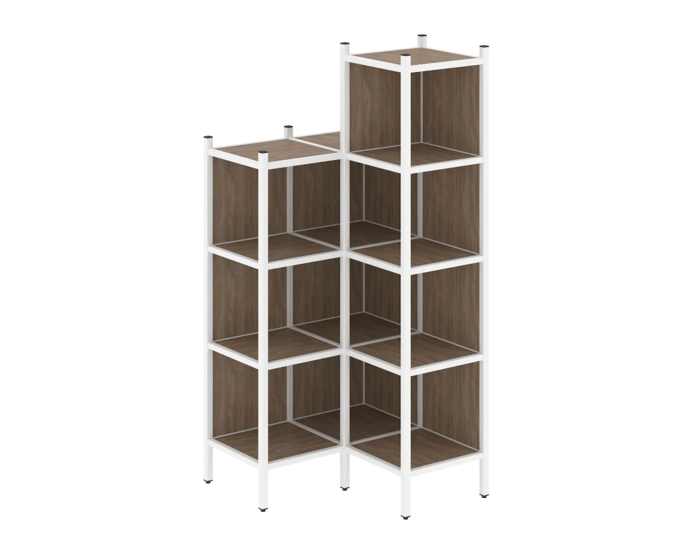 Угловой внутренний стеллаж L-38 862x862x1869 Лофт / Loft