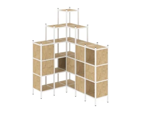 Угловой внутренний стеллаж L-43 1278x1694x2280 Лофт / Loft images