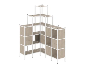 Угловой внутренний стеллаж L-43 1278x1694x2280 Лофт / Loft images