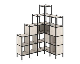 Угловой внутренний стеллаж L-44 1694x1278x2280 Лофт / Loft images