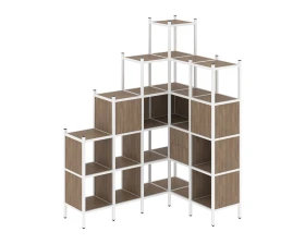 Угловой внутренний стеллаж L-44 1694x1278x2280 Лофт / Loft images