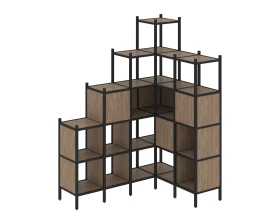 Угловой внутренний стеллаж L-44 1694x1278x2280 Лофт / Loft images