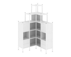 Угловой внутренний стеллаж L-45 1278x1278x2280 Лофт / Loft images