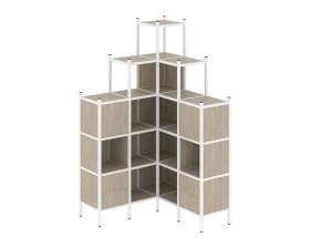 Угловой внутренний стеллаж L-45 1278x1278x2280 Лофт / Loft images